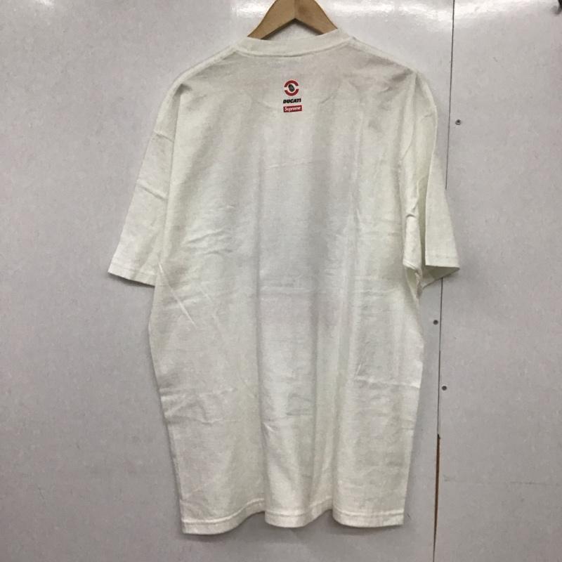 シュプリーム Supreme Tシャツ 半袖 Ducati Bike Tee XL プリント 白 / ホワイト /  メンズ USED 古着 中古 10143341