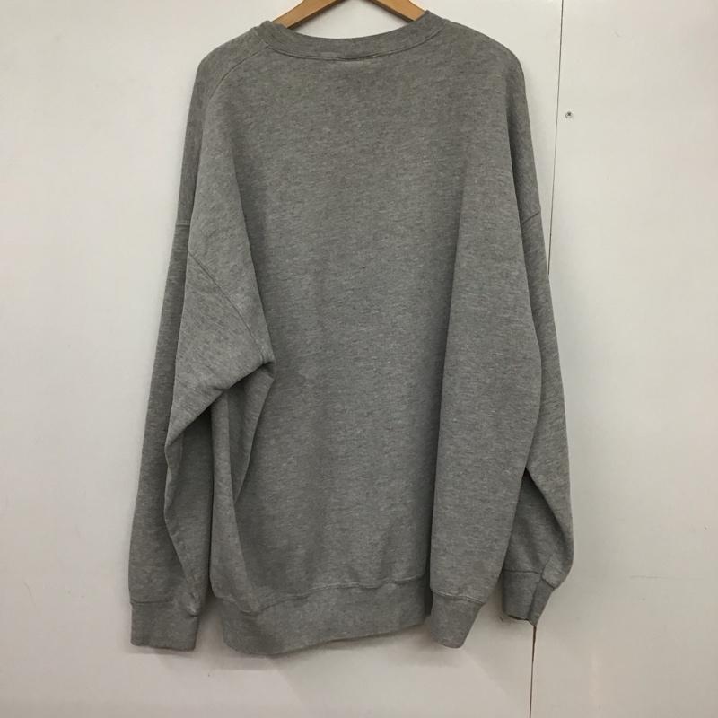 リー Lee トレーナー 長袖 長袖トレーナー スウェット クルーネック プルオーバー XXL ロゴ、文字 灰 / グレー /  メンズ USED 古着 中古 10143365