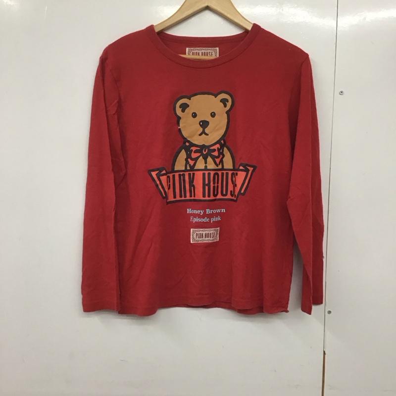ピンクハウス PINK HOUSE Tシャツ 長袖 プリント 赤 / レッド /  レディース USED 古着 中古 10143369