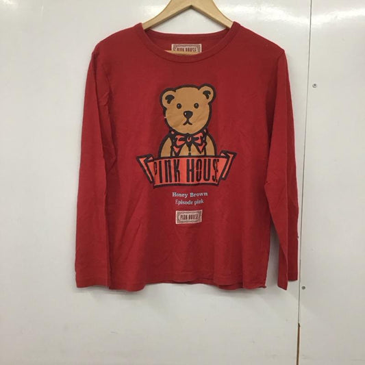 ピンクハウス PINK HOUSE Tシャツ 長袖 プリント 赤 / レッド /  レディース USED 古着 中古 10143369