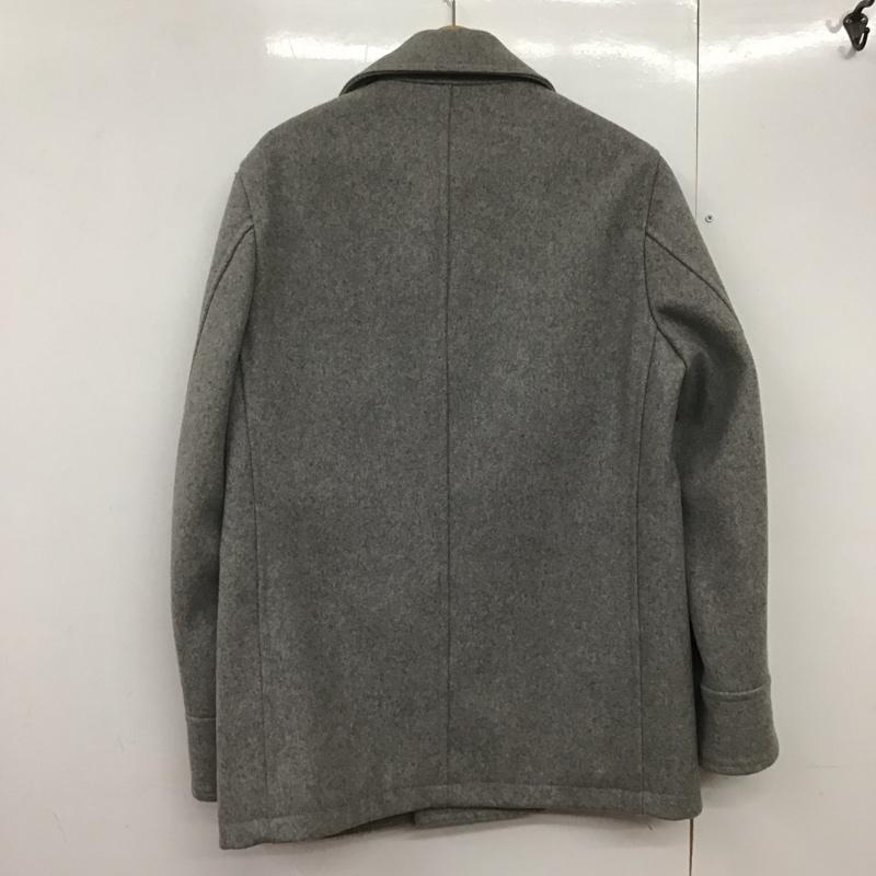 エフエイティー FAT コート コート一般 ピーコート アウター ダブル 無地 灰 / グレー /  メンズ USED 古着 中古 10143370