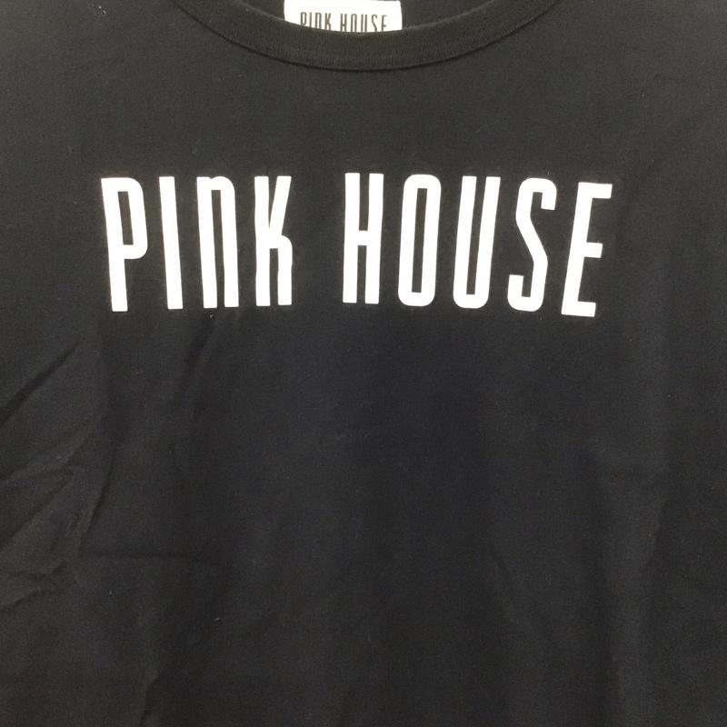 ピンクハウス PINK HOUSE Tシャツ 長袖 M ロゴ、文字 X プリント 黒 / ブラック /  レディース USED 古着 中古 10143372