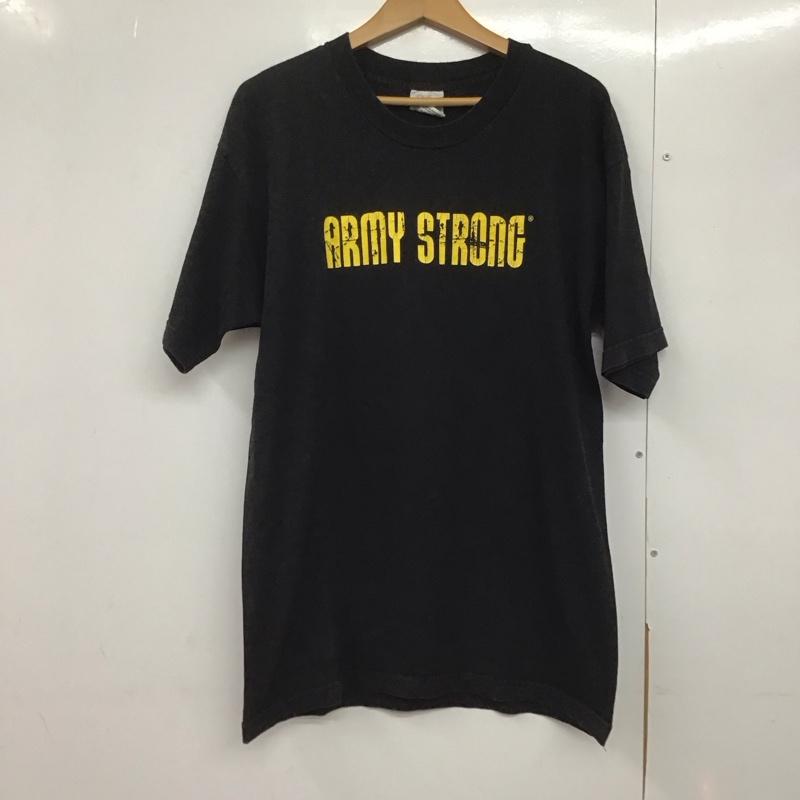 古着 USED Tシャツ 半袖 半袖カットソー プリントTシャツ クルーネックカットソー 古着 L ロゴ、文字 黒 / ブラック /  メンズ USED 古着 中古 10143396