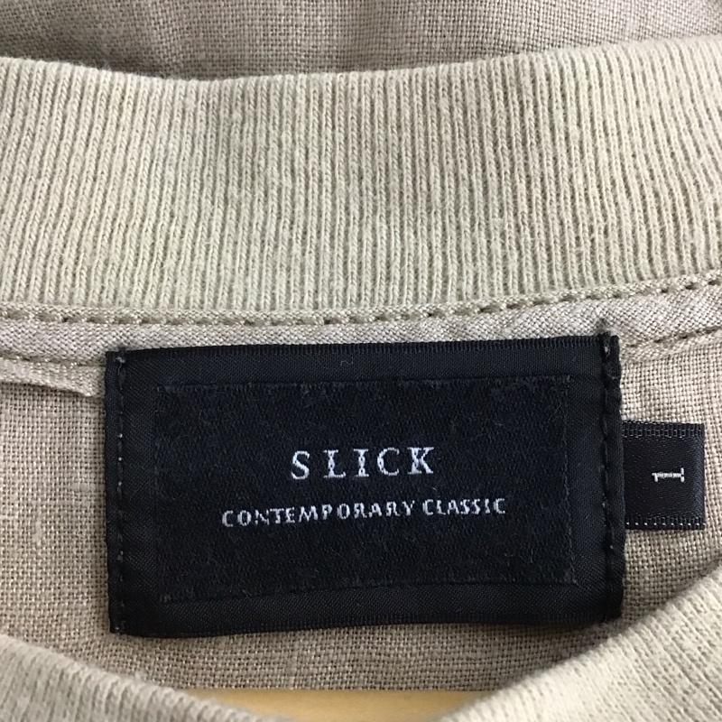 スリック SLICK カットソー 半袖 半袖カットソー 無地Tシャツ クルーネックカットソー 1 無地 ベージュ / ベージュ /  メンズ USED 古着 中古 10143416