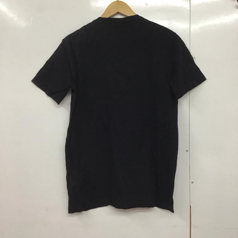 ラコステ LACOSTE Tシャツ 半袖 半袖カットソー プリントTシャツ Vネックカットソー 4 ロゴ、文字 黒 / ブラック /  メンズ USED 古着 中古 10143417