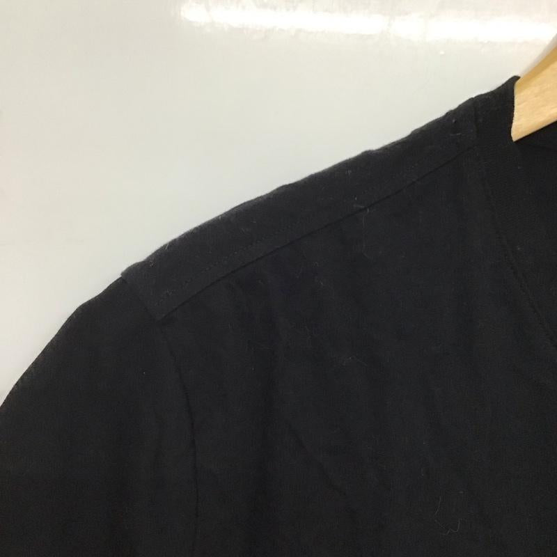ラコステ LACOSTE Tシャツ 半袖 半袖カットソー プリントTシャツ Vネックカットソー 4 ロゴ、文字 黒 / ブラック /  メンズ USED 古着 中古 10143417