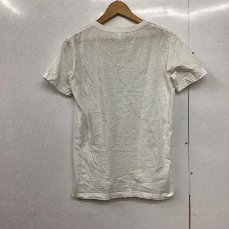 ラコステ LACOSTE Tシャツ 半袖 半袖カットソー プリントTシャツ Vネックカットソー 2 ロゴ、文字 白 / ホワイト /  メンズ USED 古着 中古 10143418