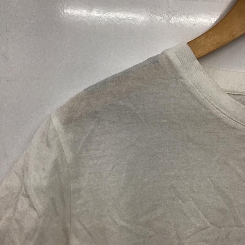 ラコステ LACOSTE Tシャツ 半袖 半袖カットソー プリントTシャツ Vネックカットソー 2 ロゴ、文字 白 / ホワイト /  メンズ USED 古着 中古 10143418
