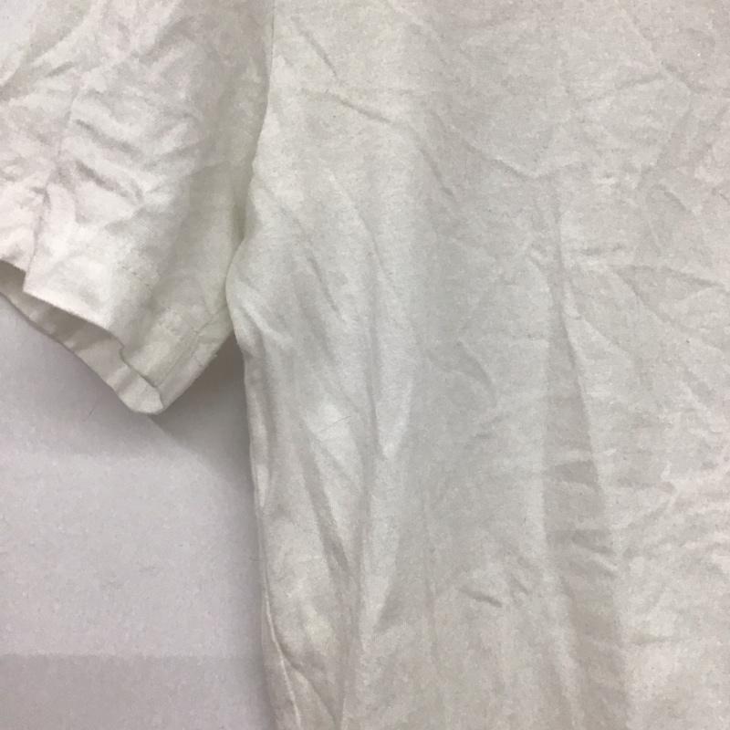 ラコステ LACOSTE Tシャツ 半袖 半袖カットソー プリントTシャツ Vネックカットソー 2 ロゴ、文字 白 / ホワイト /  メンズ USED 古着 中古 10143418