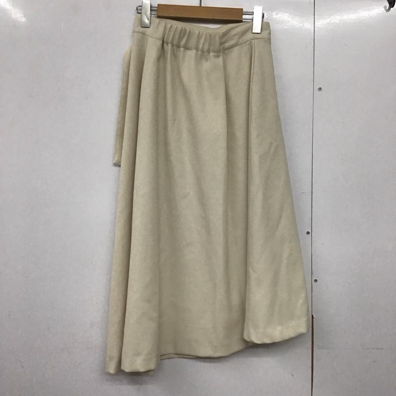 バビロン BABYLONE スカート ひざ丈スカート 38 無地 ベージュ / ベージュ /  レディース USED 古着 中古 10143420