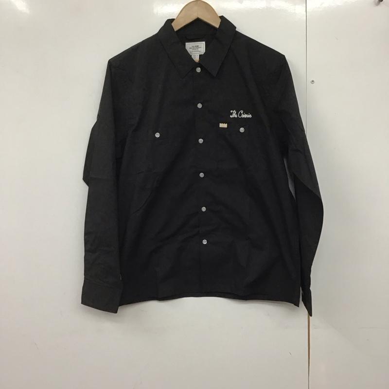 クライミー CRIMIE シャツ、ブラウス 長袖 長袖シャツ 無地シャツ カラーシャツ M ロゴ、文字 黒 / ブラック /  メンズ USED 古着 中古 10143449