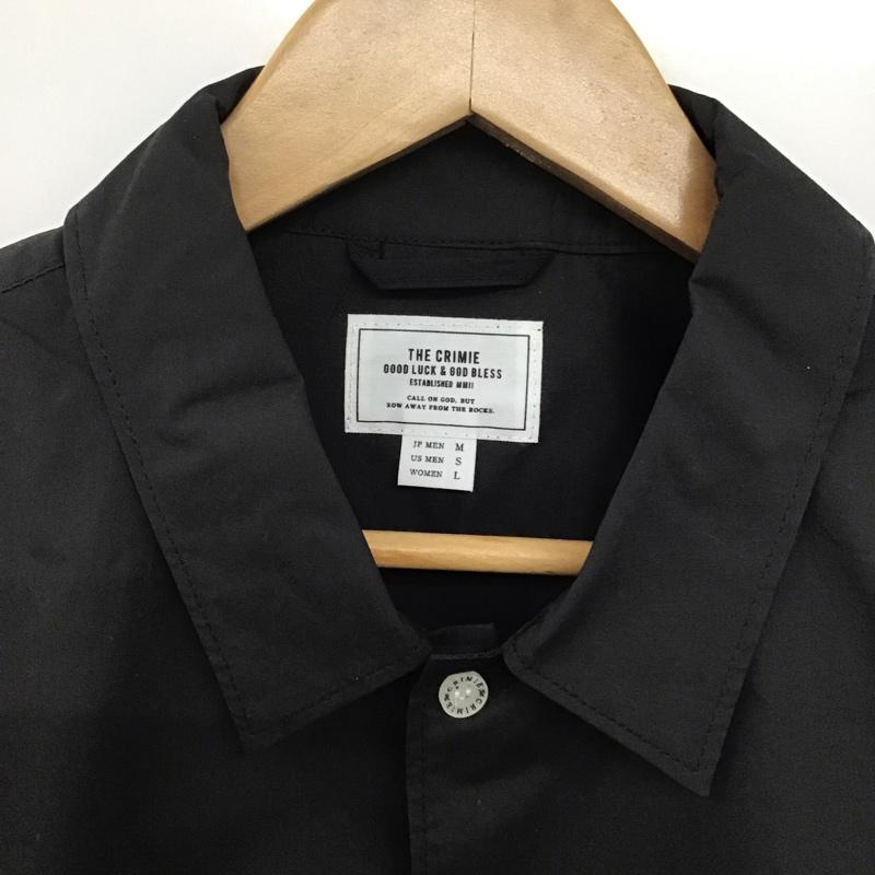 クライミー CRIMIE シャツ、ブラウス 長袖 長袖シャツ 無地シャツ カラーシャツ M ロゴ、文字 黒 / ブラック /  メンズ USED 古着 中古 10143449