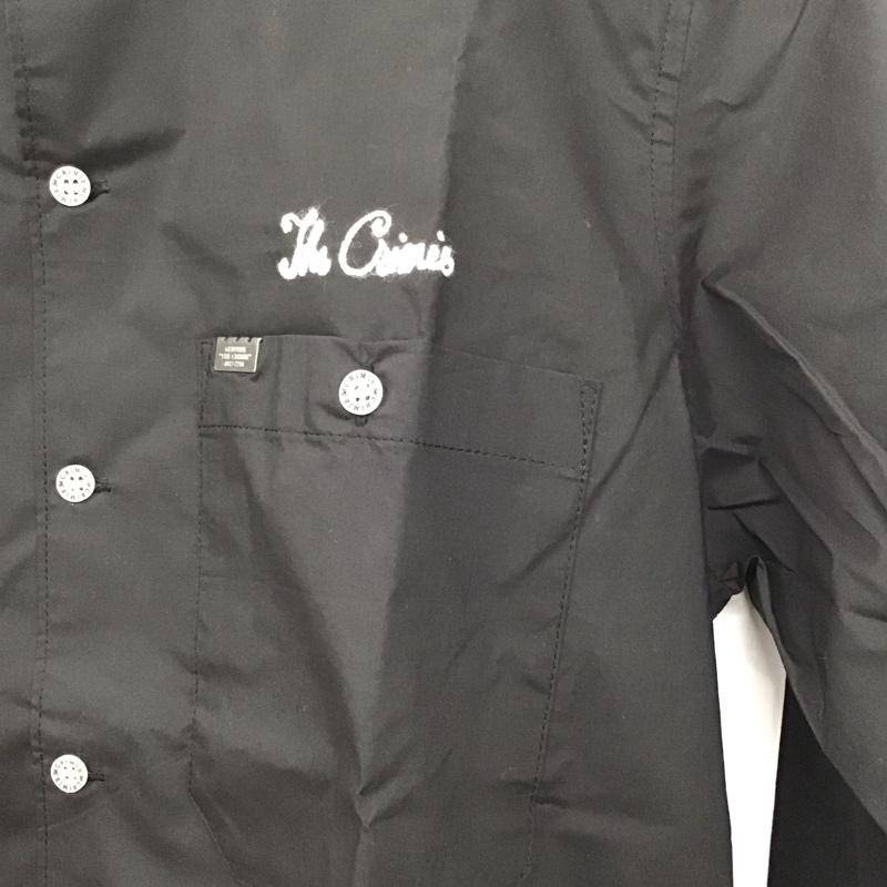 クライミー CRIMIE シャツ、ブラウス 長袖 長袖シャツ 無地シャツ カラーシャツ M ロゴ、文字 黒 / ブラック /  メンズ USED 古着 中古 10143449