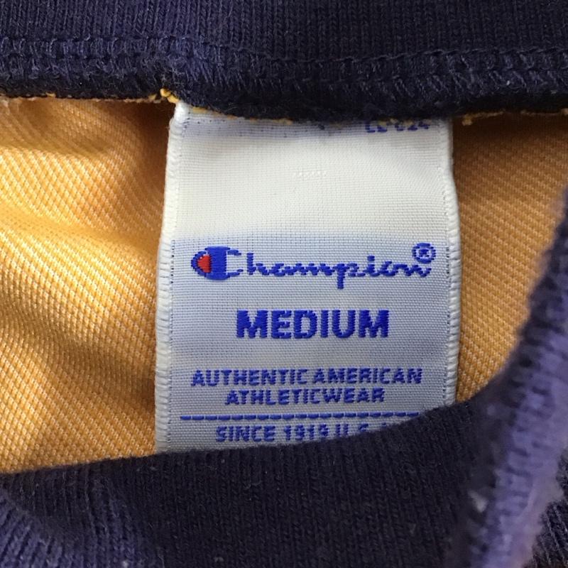 チャンピオン Champion トレーナー 長袖 長袖トレーナー スウェット クルーネック プルオーバー M ロゴ、文字 橙 / オレンジ /  メンズ USED 古着 中古 10143482