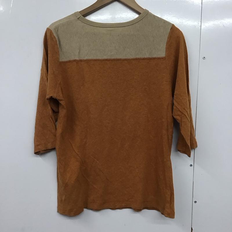 ゴーヘンプ GOHEMP カットソー 半袖 半袖カットソー 無地Tシャツ クルーネックカットソー M 無地 ベージュ / ベージュ / X 橙 / オレンジ /  メンズ USED 古着 中古 10143483
