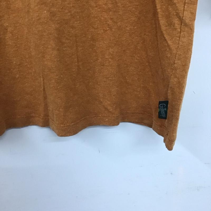 ゴーヘンプ GOHEMP カットソー 半袖 半袖カットソー 無地Tシャツ クルーネックカットソー M 無地 ベージュ / ベージュ / X 橙 / オレンジ /  メンズ USED 古着 中古 10143483