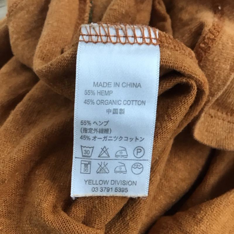 ゴーヘンプ GOHEMP カットソー 半袖 半袖カットソー 無地Tシャツ クルーネックカットソー M 無地 ベージュ / ベージュ / X 橙 / オレンジ /  メンズ USED 古着 中古 10143483