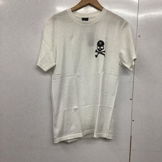 ステューシー STUSSY Tシャツ 半袖 半袖カットソー プリントTシャツ クルーネックカットソー マスターマインド S プリント 白 / ホワイト /  メンズ USED 古着 中古 10143488