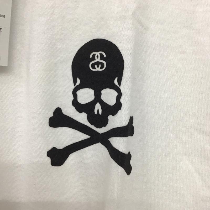 ステューシー STUSSY Tシャツ 半袖 半袖カットソー プリントTシャツ クルーネックカットソー マスターマインド S プリント 白 / ホワイト /  メンズ USED 古着 中古 10143488