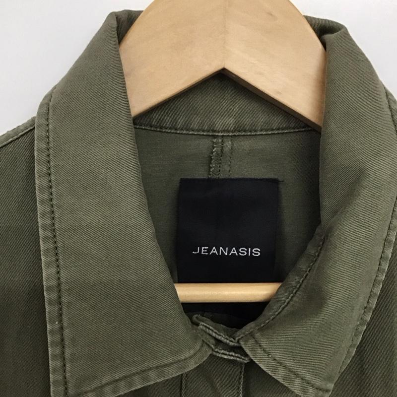 ジーナシス JEANASIS ベスト ベスト js071448mw ストーンウォッシュミリタリーベストワンピース FREE 無地 カーキ / カーキ /  レディース USED 古着 中古 10143501