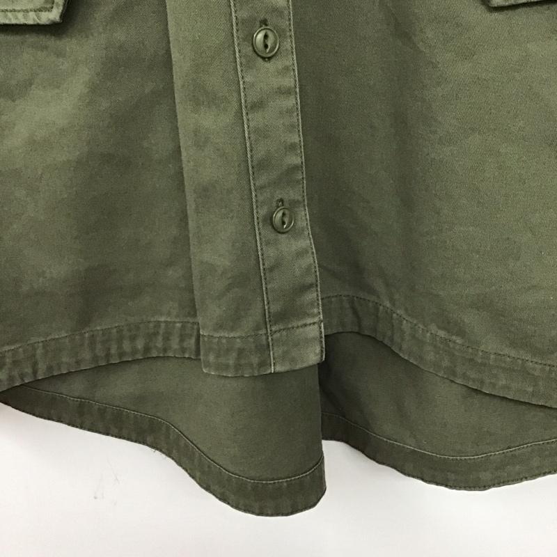 ジーナシス JEANASIS ベスト ベスト js071448mw ストーンウォッシュミリタリーベストワンピース FREE 無地 カーキ / カーキ /  レディース USED 古着 中古 10143501