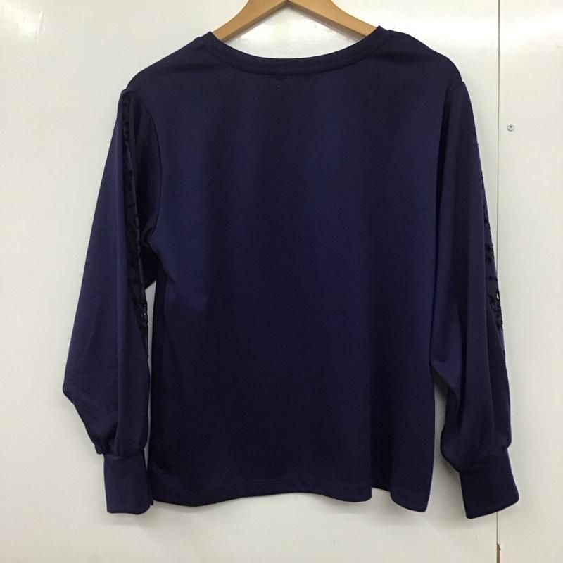 レプシィム LEPSIM カットソー 長袖 FREE 無地 紺 / ネイビー /  レディース USED 古着 中古 10143503