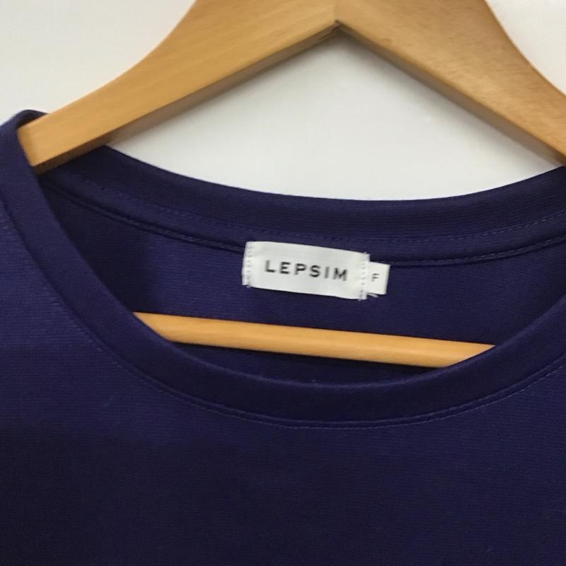 レプシィム LEPSIM カットソー 長袖 FREE 無地 紺 / ネイビー /  レディース USED 古着 中古 10143503