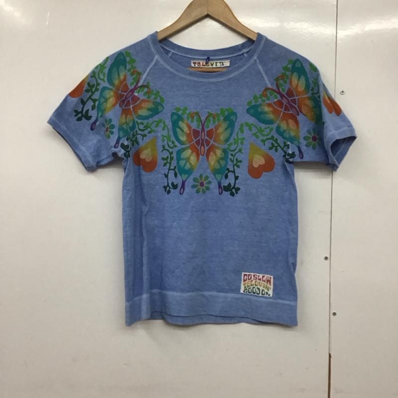 グッドオン Good On Tシャツ 半袖 S プリント 水色 / ライトブルー /  レディース USED 古着 中古 10143508