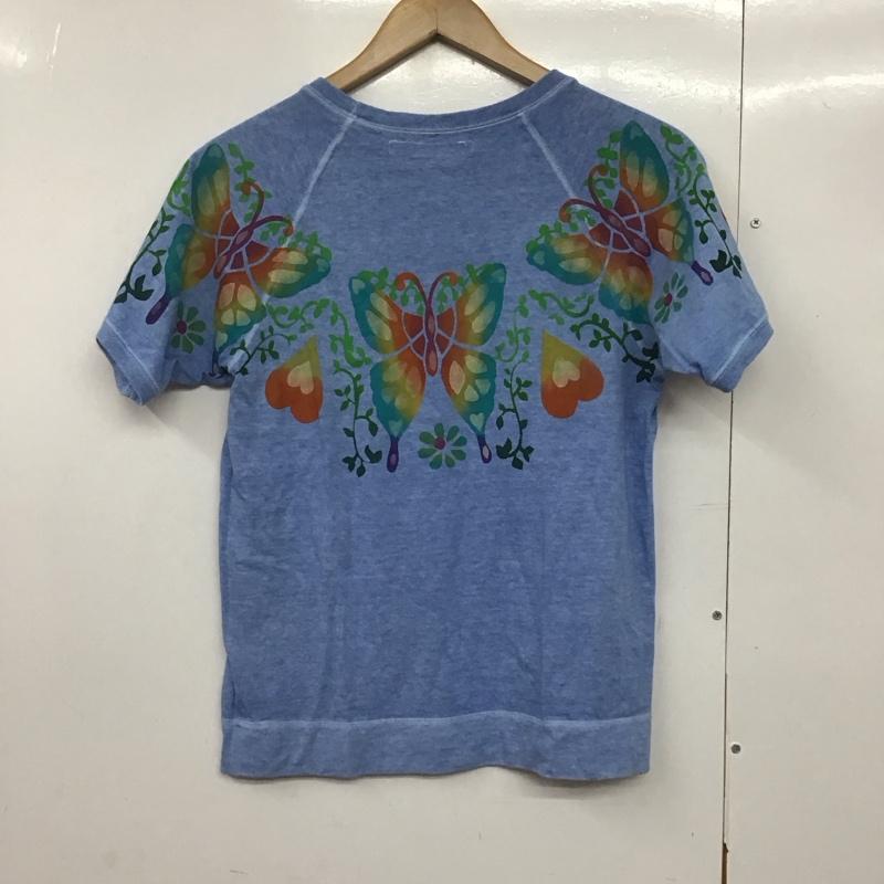 グッドオン Good On Tシャツ 半袖 S プリント 水色 / ライトブルー /  レディース USED 古着 中古 10143508