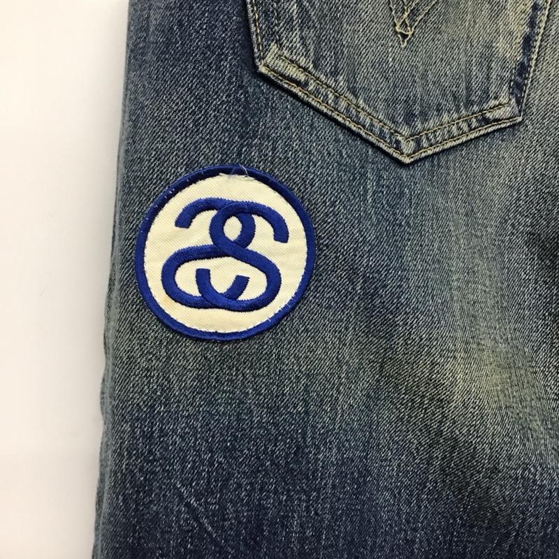 リーバイストラウスアンドコー Levi Strauss & co. パンツ デニム、ジーンズ デニムパンツ ワイドパンツ カジュアルパンツ stussy コラボ 30th 32インチ ダメージ加工 インディゴ / インディゴ /  メンズ USED 古着 中古 10143514
