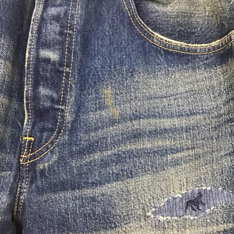 リーバイストラウスアンドコー Levi Strauss & co. パンツ デニム、ジーンズ デニムパンツ ワイドパンツ カジュアルパンツ stussy コラボ 30th 32インチ ダメージ加工 インディゴ / インディゴ /  メンズ USED 古着 中古 10143514
