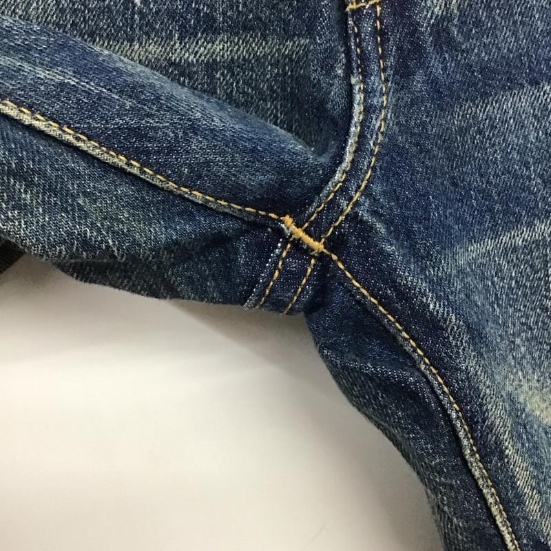 リーバイストラウスアンドコー Levi Strauss & co. パンツ デニム、ジーンズ デニムパンツ ワイドパンツ カジュアルパンツ stussy コラボ 30th 32インチ ダメージ加工 インディゴ / インディゴ /  メンズ USED 古着 中古 10143514