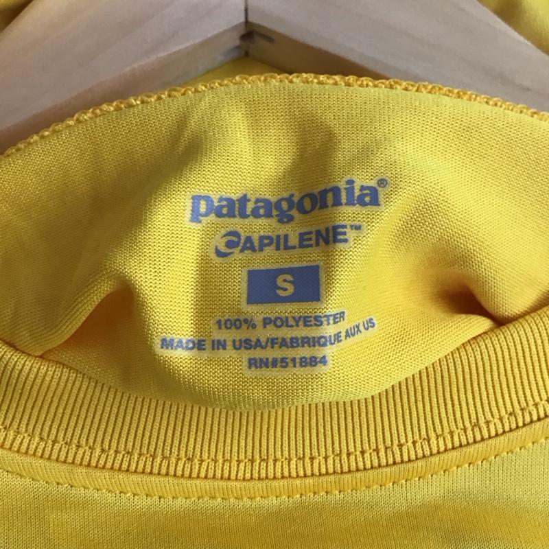 パタゴニア patagonia カットソー 長袖 長袖カットソー プリントカットソー クルーネック 2003年 usa製 S プリント 黄 / イエロー /  メンズ USED 古着 中古 10143527