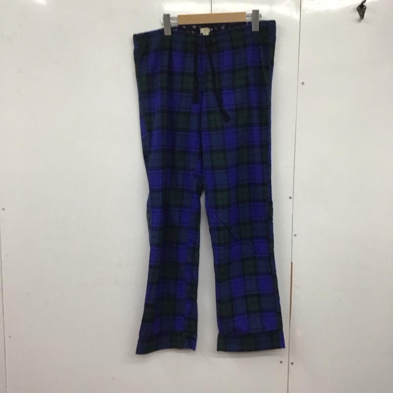 ジェイクルー J.CREW パンツ ワークパンツ、ペインターパンツ カジュアルパンツ ワイドパンツ チェックパンツ M チェック 青 / ブルー /  メンズ USED 古着 中古 10143533