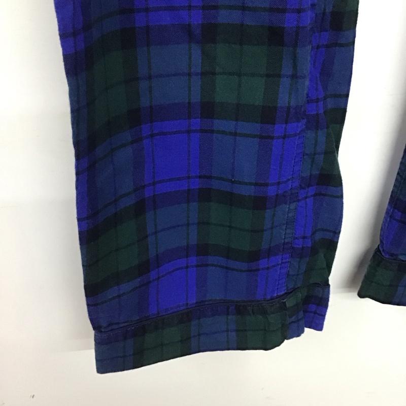 ジェイクルー J.CREW パンツ ワークパンツ、ペインターパンツ カジュアルパンツ ワイドパンツ チェックパンツ M チェック 青 / ブルー /  メンズ USED 古着 中古 10143533