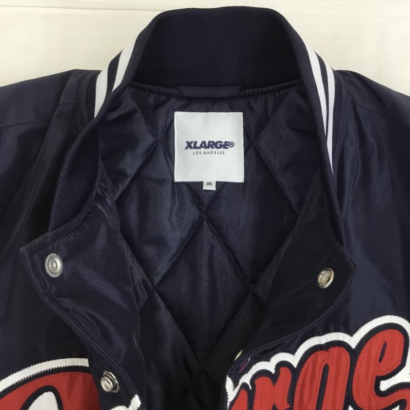 エクストララージ XLARGE ジャケット、上着 ジャケット、ブレザー 01183510 M ロゴ、文字 赤 / レッド / X 紺 / ネイビー /  メンズ USED 古着 中古 10143570