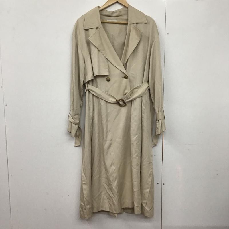 ページボーイ PAGEBOY ジャケット、上着 ジャケット、ブレザー ロングコート カラージャケット アウター トレンチ S 無地 ベージュ / ベージュ /  レディース USED 古着 中古 10143580
