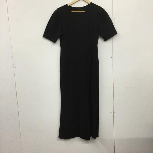 ティティベイト titivate ワンピース ロングスカート 半袖ロングワンピース ニットワンピース ストレッチ M 無地 黒 / ブラック /  レディース USED 古着 中古 10143610