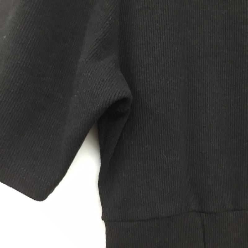 ティティベイト titivate ワンピース ロングスカート 半袖ロングワンピース ニットワンピース ストレッチ M 無地 黒 / ブラック /  レディース USED 古着 中古 10143610