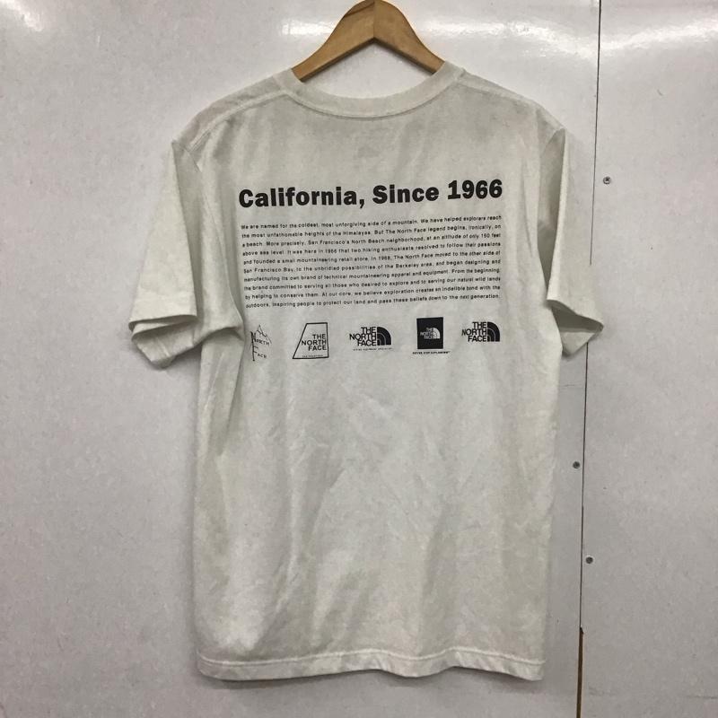 ザノースフェイス THE NORTH FACE Tシャツ 半袖 nt32159 半袖Tシャツ プリントTシャツ XL ロゴ、文字 白 / ホワイト /  メンズ USED 古着 中古 10143620