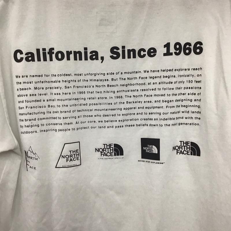 ザノースフェイス THE NORTH FACE Tシャツ 半袖 nt32159 半袖Tシャツ プリントTシャツ XL ロゴ、文字 白 / ホワイト /  メンズ USED 古着 中古 10143620
