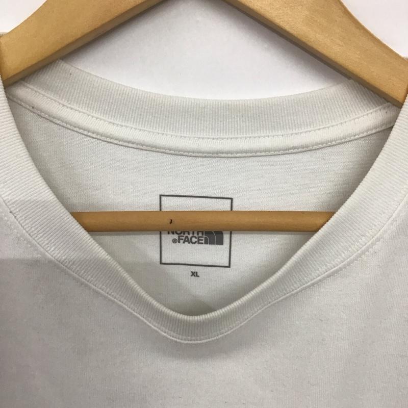 ザノースフェイス THE NORTH FACE Tシャツ 半袖 nt32159 半袖Tシャツ プリントTシャツ XL ロゴ、文字 白 / ホワイト /  メンズ USED 古着 中古 10143620