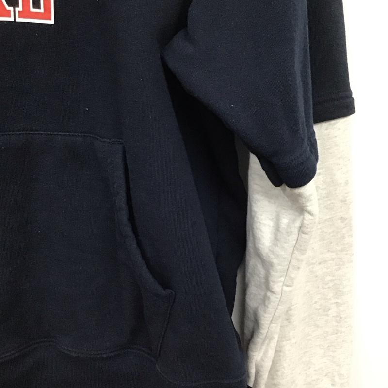 シュプリーム Supreme パーカー 長袖 20ss SupremeXXLHoodedSweatshirt プルオーバーパーカー S ロゴ、文字 灰 / グレー / X 紺 / ネイビー /  メンズ USED 古着 中古 10143624