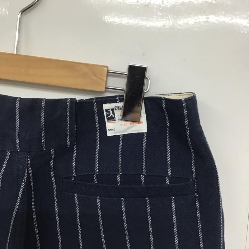 チャンピオン Champion パンツ チノパン c3-z201 ストレートパンツ ワイドパンツ カジュアルパンツ ワークパンツ チノパン M ストライプ 紺 / ネイビー /  メンズ USED 古着 中古 10143626