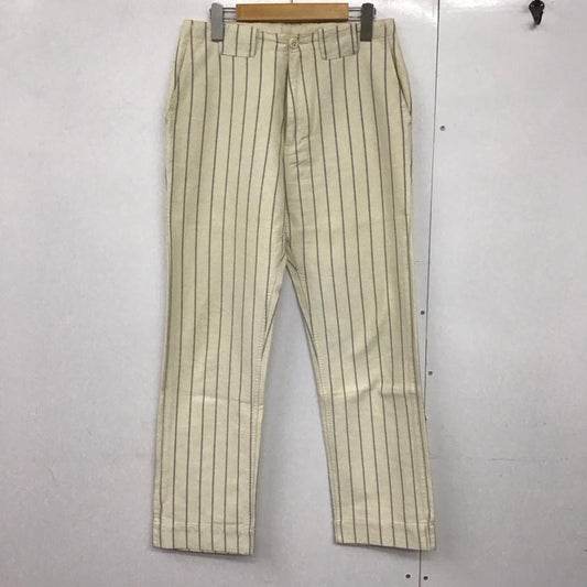 チャンピオン Champion パンツ チノパン c3-z201 チノパン ストレートパンツ ワイドパンツ M ストライプ アイボリー / アイボリー /  メンズ USED 古着 中古 10143627
