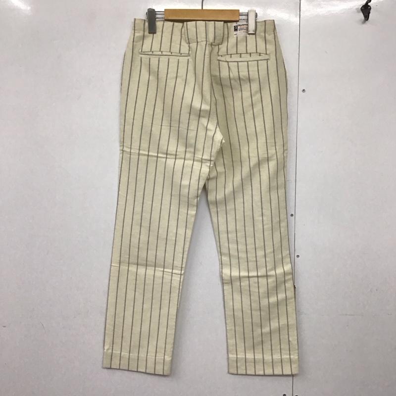 チャンピオン Champion パンツ チノパン c3-z201 チノパン ストレートパンツ ワイドパンツ M ストライプ アイボリー / アイボリー /  メンズ USED 古着 中古 10143627
