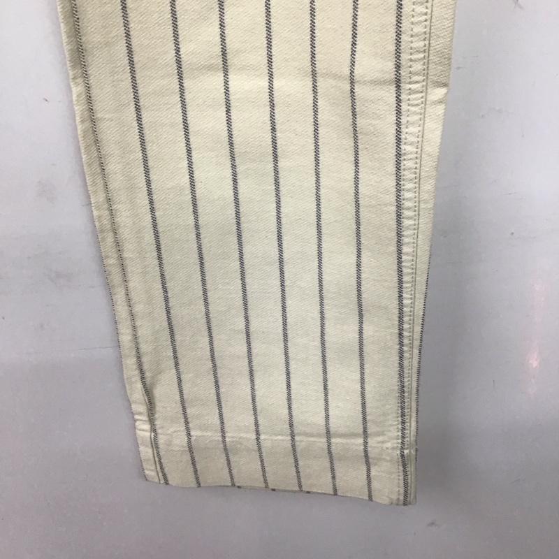 チャンピオン Champion パンツ チノパン c3-z201 チノパン ストレートパンツ ワイドパンツ M ストライプ アイボリー / アイボリー /  メンズ USED 古着 中古 10143627