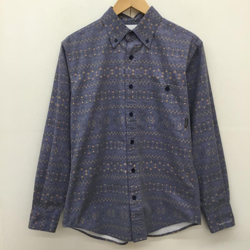 コロンビア Columbia シャツ、ブラウス 長袖 PM7593 S  青 / ブルー /  メンズ USED 古着 中古 10143634