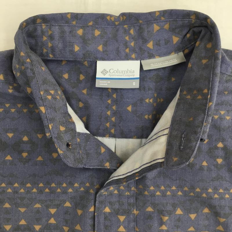 コロンビア Columbia シャツ、ブラウス 長袖 PM7593 S  青 / ブルー /  メンズ USED 古着 中古 10143634