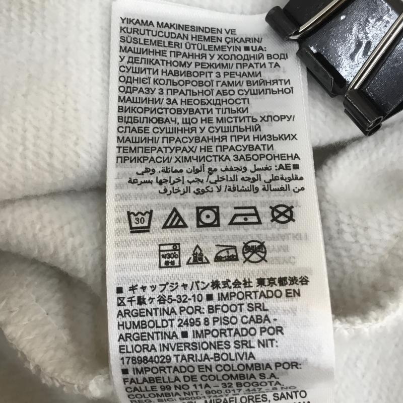 ギャップ GAP パーカー 長袖 XL ロゴ、文字 白 / ホワイト / X 紺 / ネイビー /  メンズ USED 古着 中古 10143637